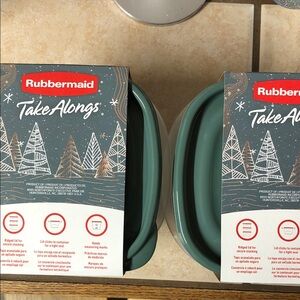 Rubbermaid TakeAlongs Green Food Storage Set